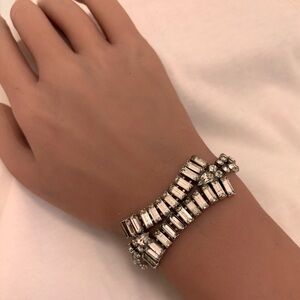 Vintage Rhinestone Baguette Crystal Bracelet